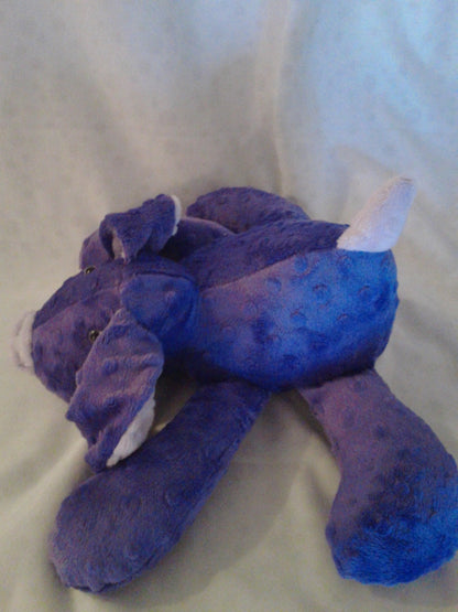 Stuffed Puppy Dog Soft Toy -   Purple and Lilac Minky Dot Fabric - stuffed animal - minky dot dog - Plushie - Custom Colors - Floppy Ears