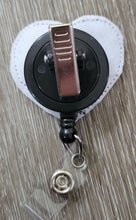 Camping Background Badge Reel - Campfire Retractable ID Badge Holder - name badge holder - Outdoors theme - cute badge reel - badge clip