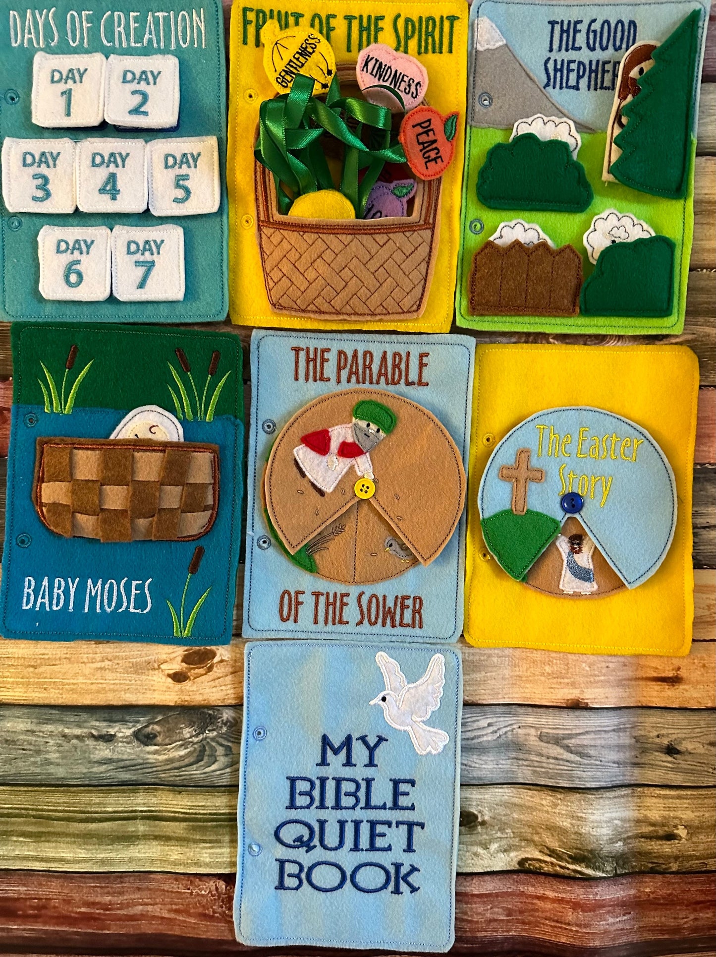 Felt My Bible Quiet Book - Gift for Toddler - Baptism Gift - Chirch Activity Book - Gift for Teacher - Busy Book - Learning Toy
