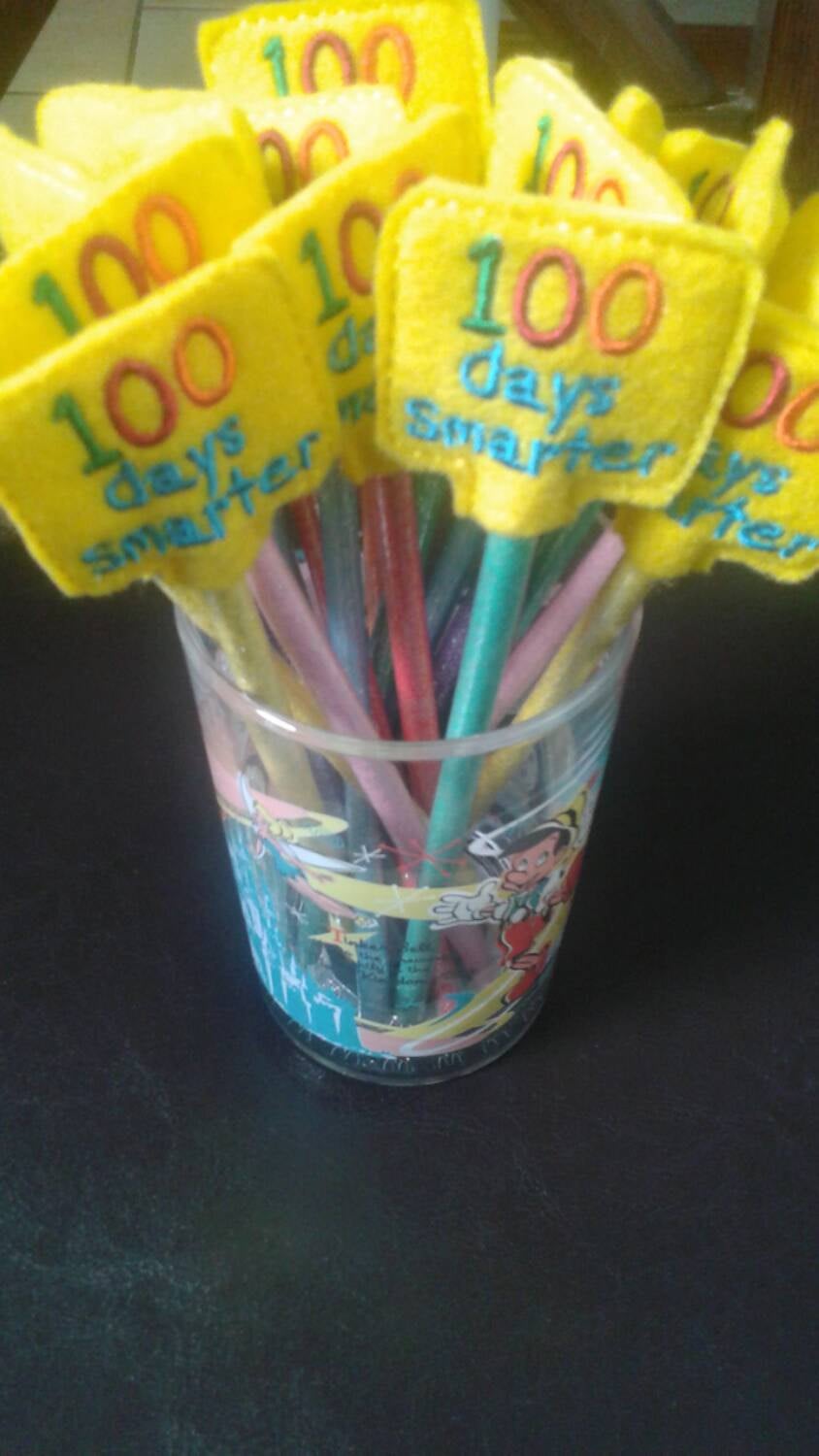 100 Days of School Classroom Party Favor - 100th day of school teacher gift - Pencil Toppers - 100 Days Celebration - Non Food Treat