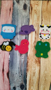 Toddler quiet book page - Felt Quiet Book Page - busy book -  Animal home match game -  Homes Activity Page - learning - education - Habitat